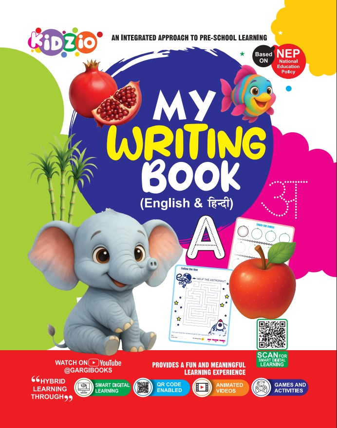 Kidzio- My Writing Book (English & हिन्दी)